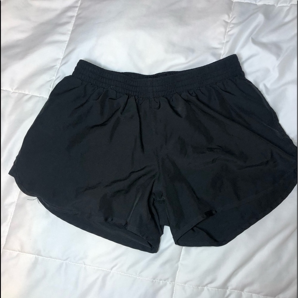 Black athletic shorts